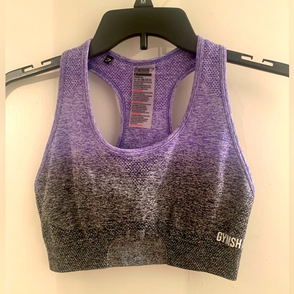 Gymshark Ombré seamless sports bra size small used no cup pads - Picture 1 of 3